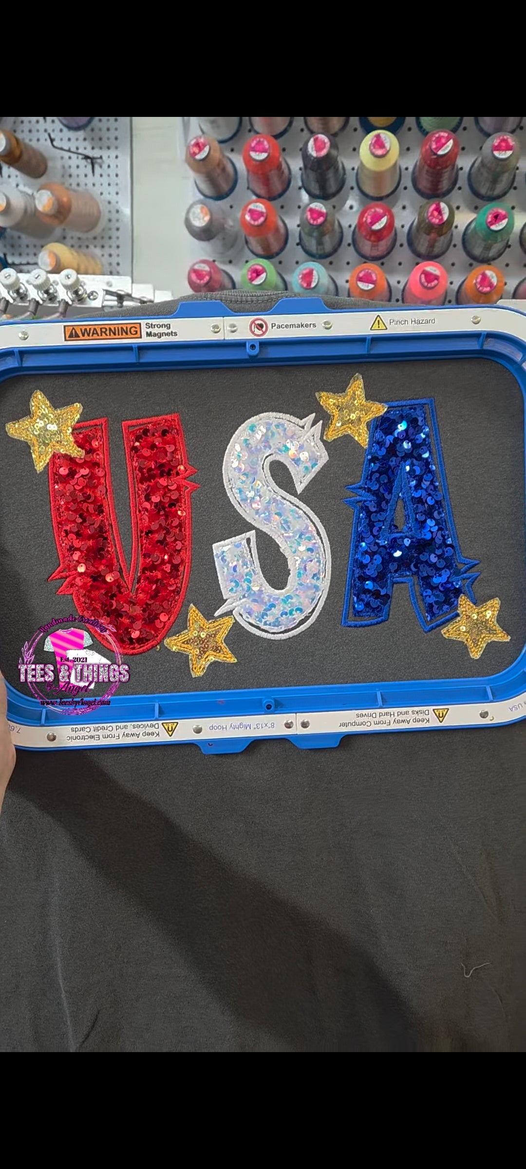 USA 🇺🇸 with Gold Stars!