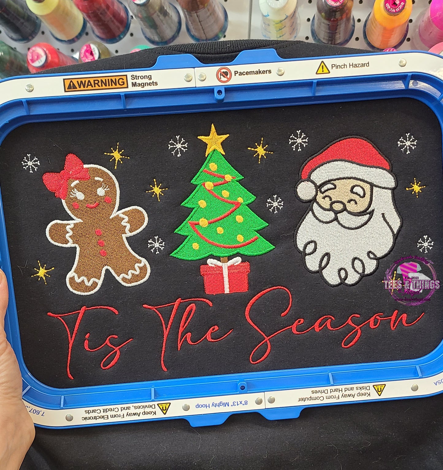 Tis the Season embroidered sweatshirt! 🎅