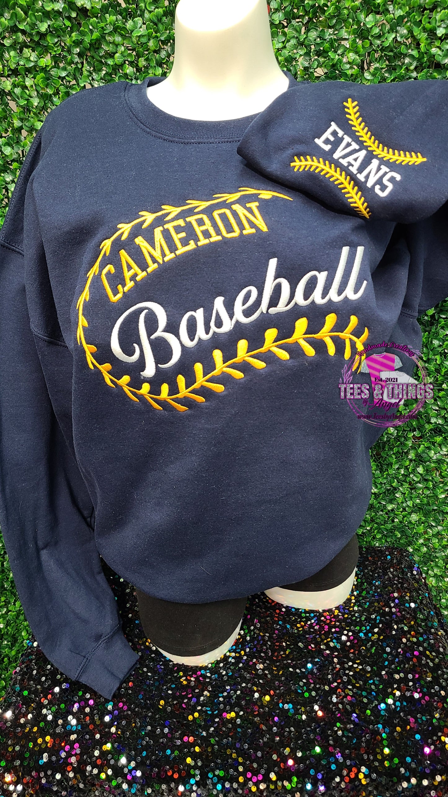 Baseball Laces Custom Sweatshirt ⚾️