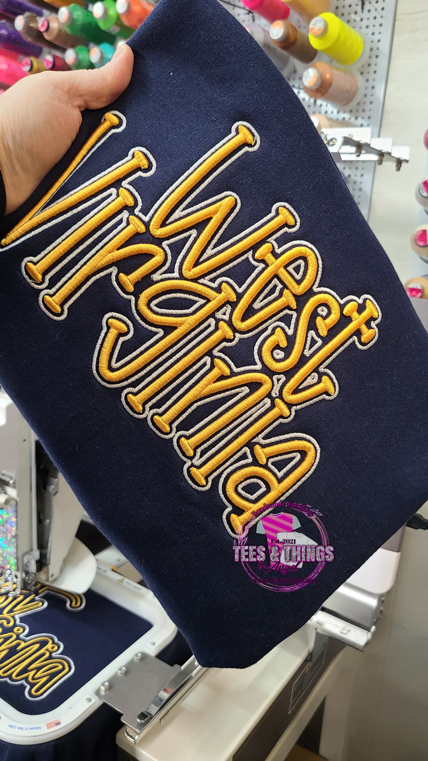 West Virginia 3D Embroidered Sweatshirt!