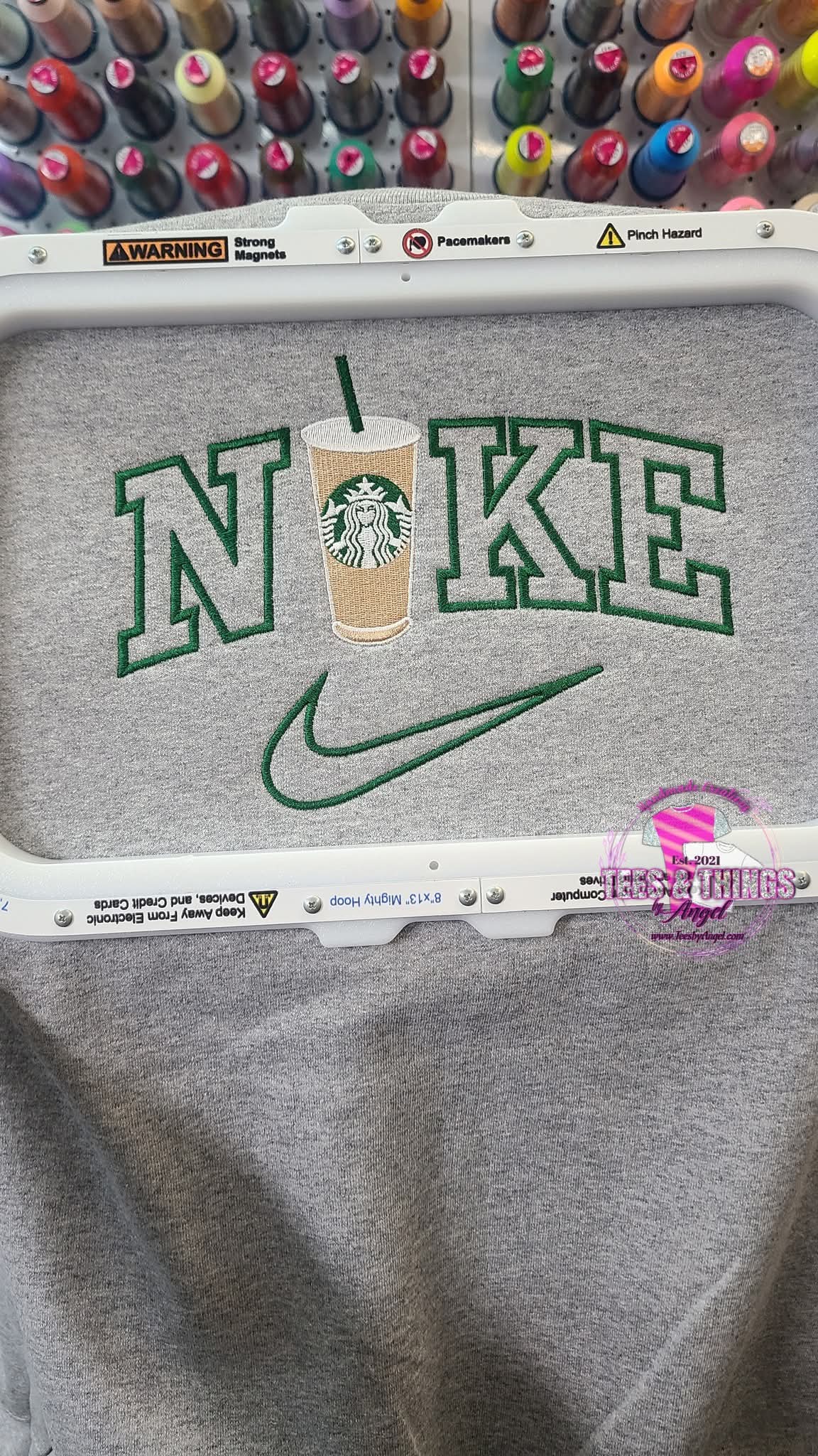 Nike Starbucks embroidered Sweatshirt 💚