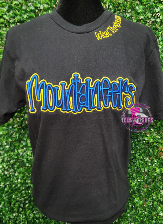 Mountaineers 3D Embroidered Teeshirt! 💙💛