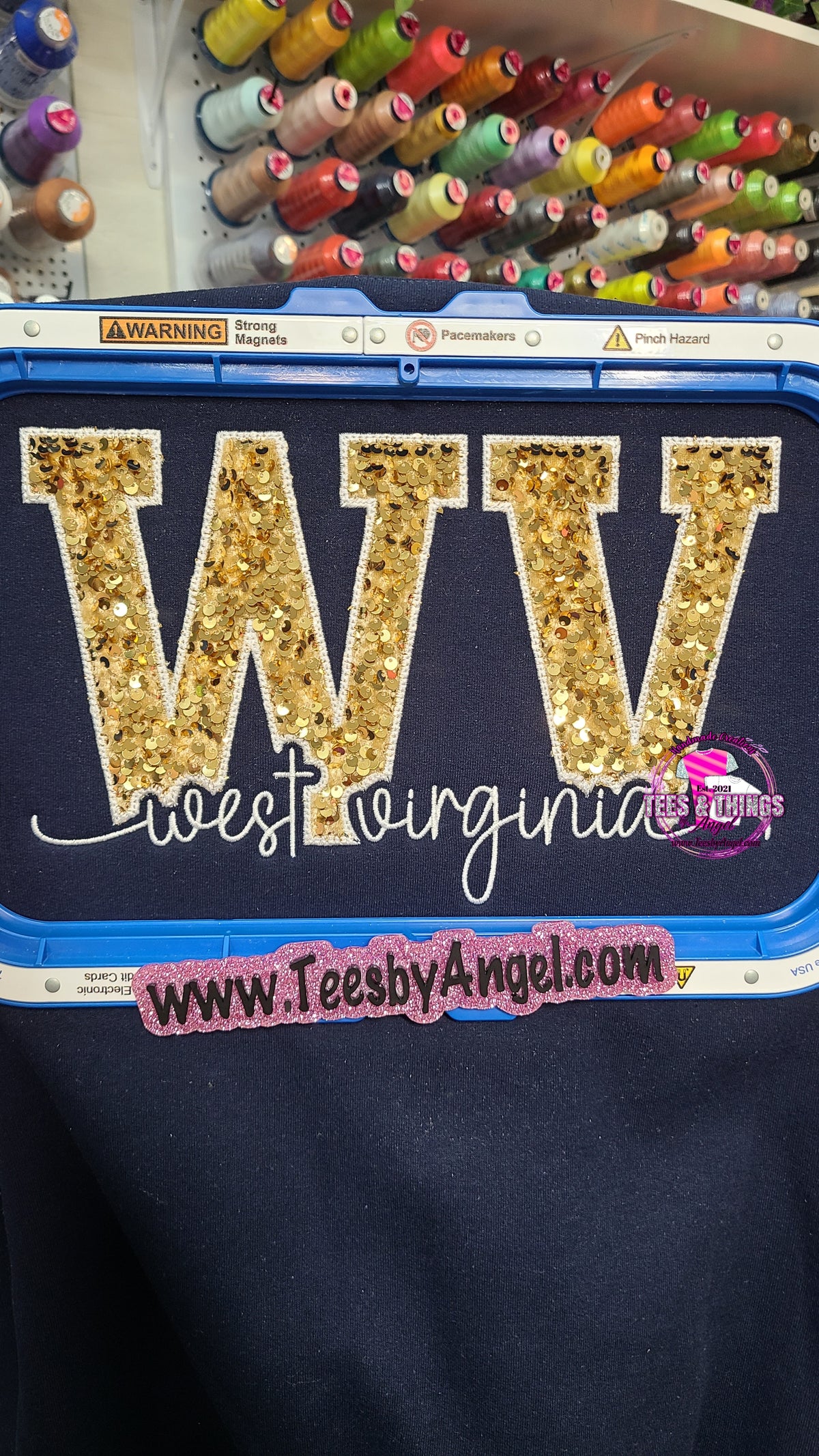West Virginia knockout letters Sweatshirt!