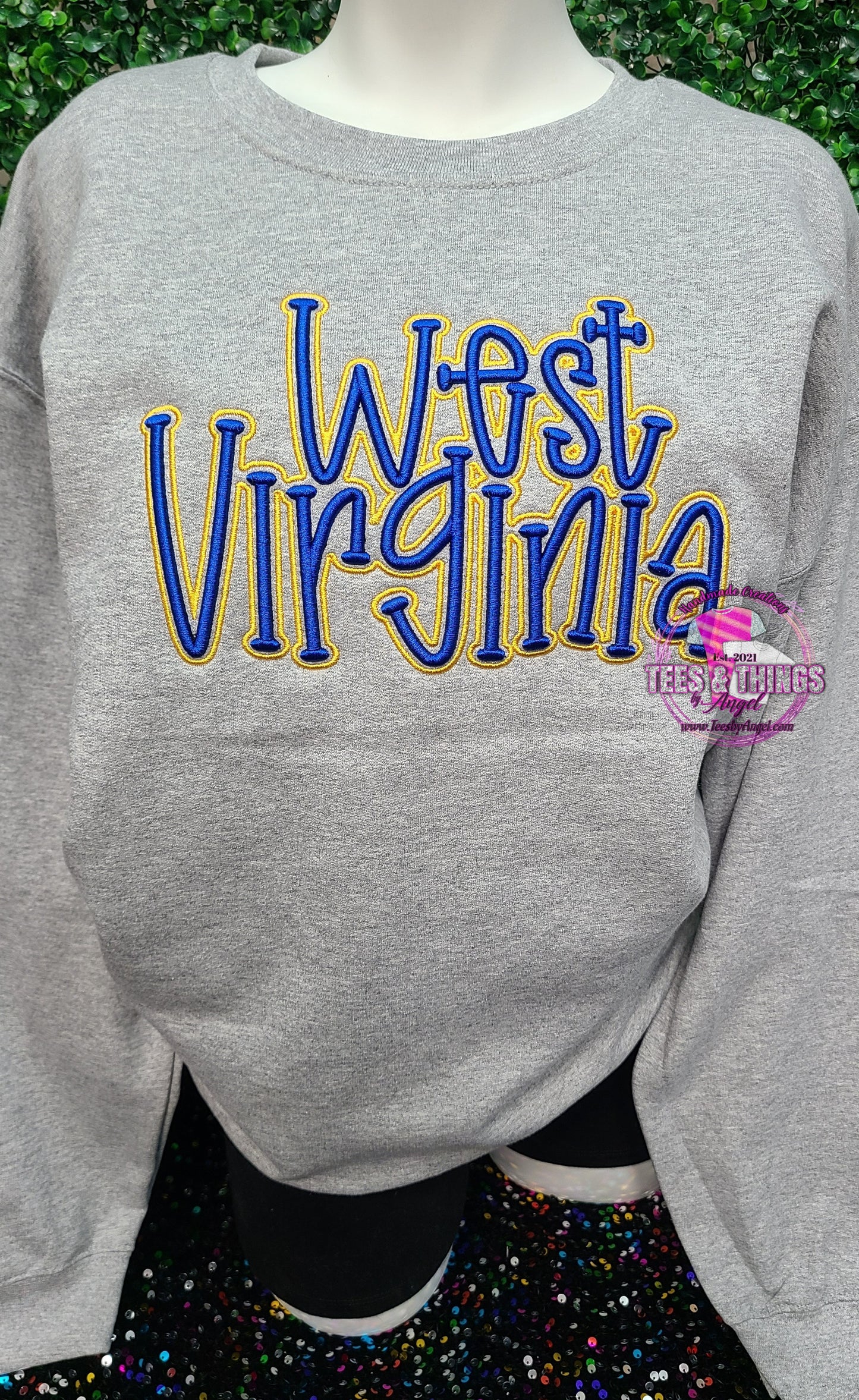 West Virginia 3D Embroidered Sweatshirt!