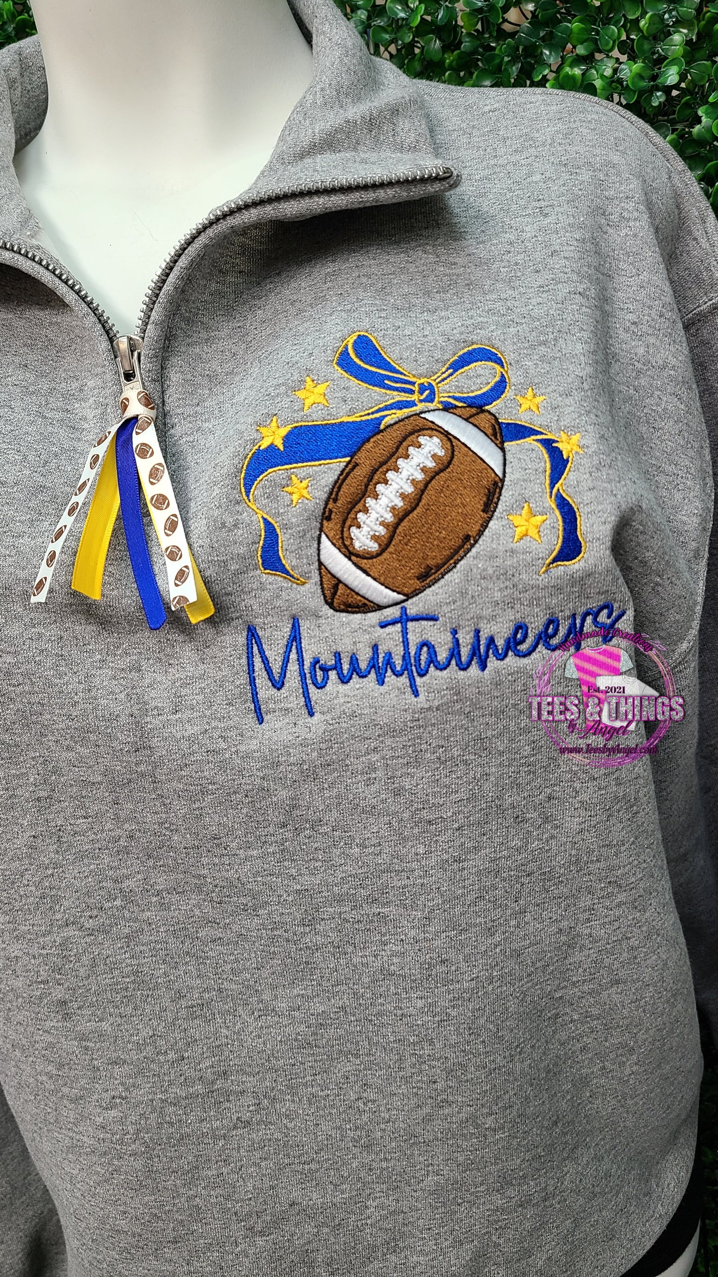 WV Mountaineers Football 1/4 zip! 💙💛