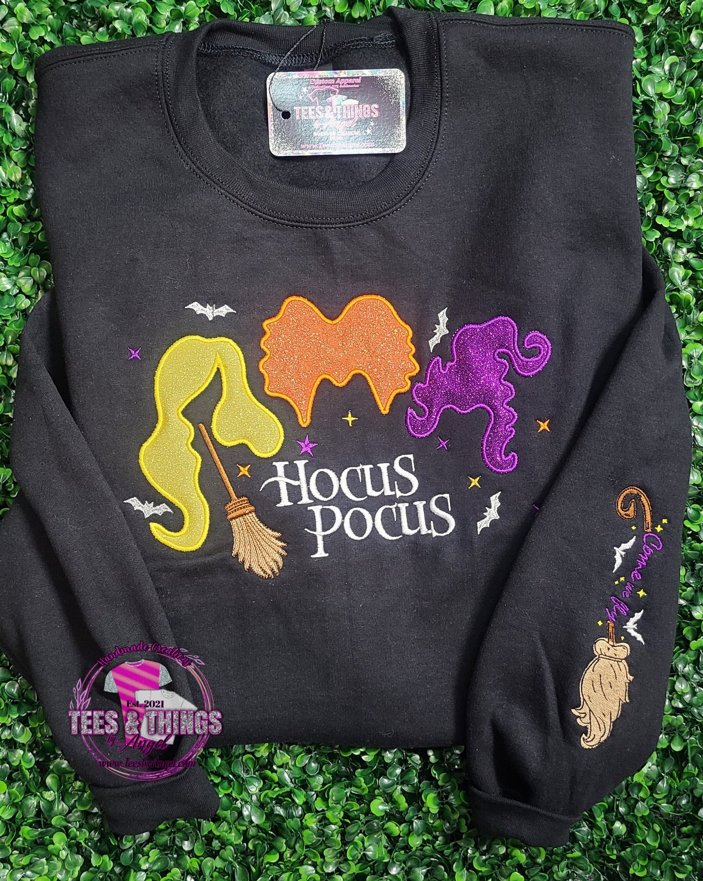 Hocus Pocus Glitter Sweatshirt 💜🧡💛