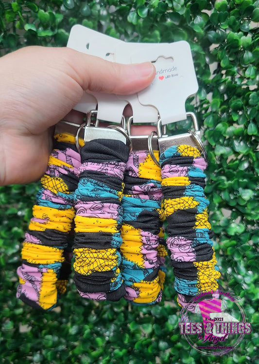 NBC Sally's Dress Scrunchie Keyfob Wristlet