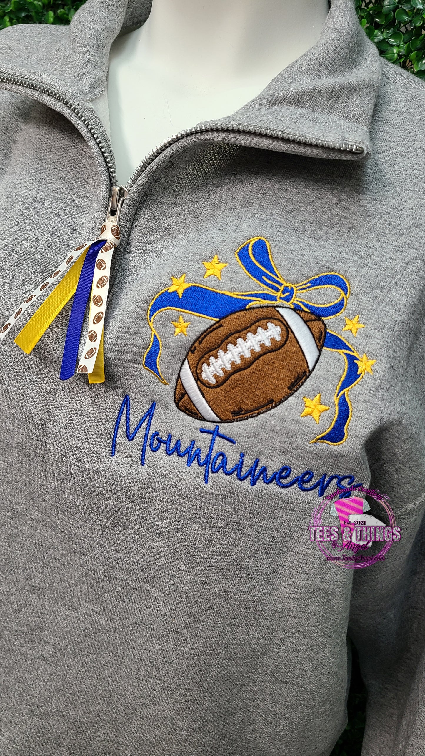 WV Mountaineers Football 1/4 zip! 💙💛