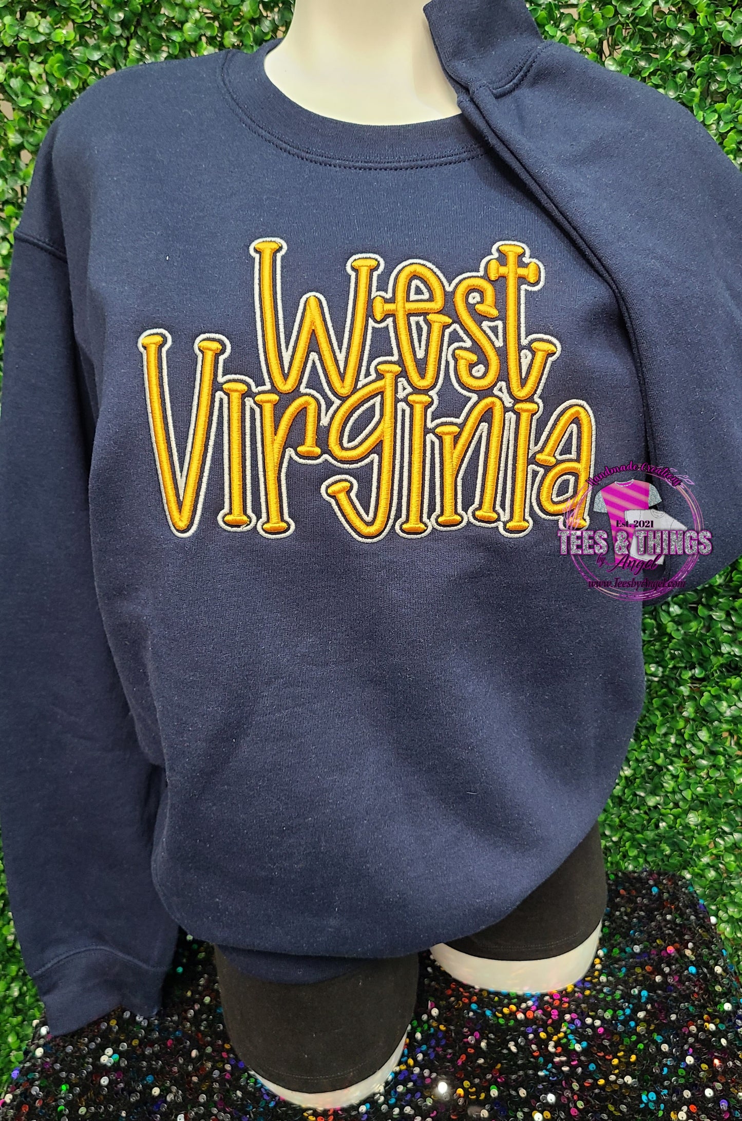 West Virginia 3D Embroidered Sweatshirt!