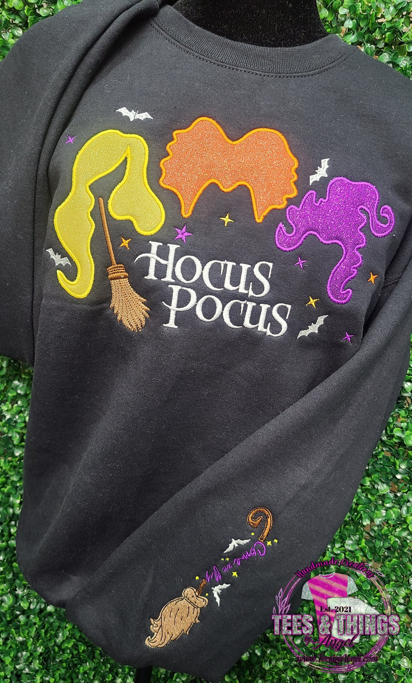 Hocus Pocus Glitter Sweatshirt 💜🧡💛