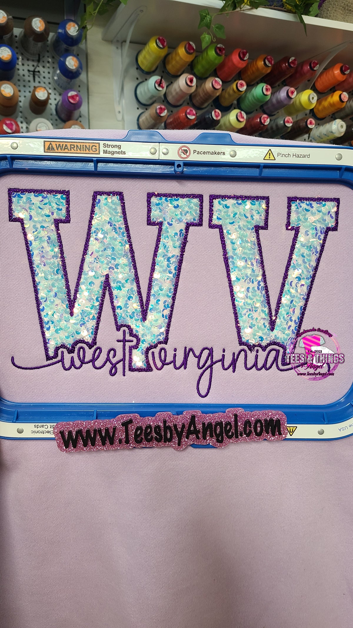 West Virginia knockout letters Sweatshirt!
