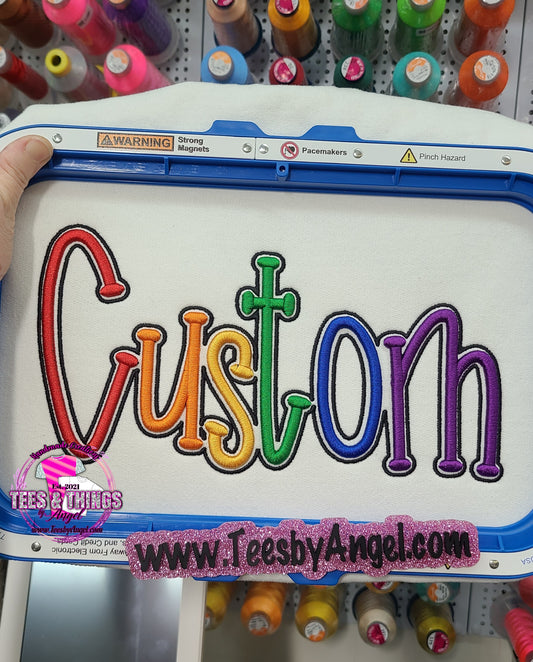 Custom 3D Embroidered sweatshirt!