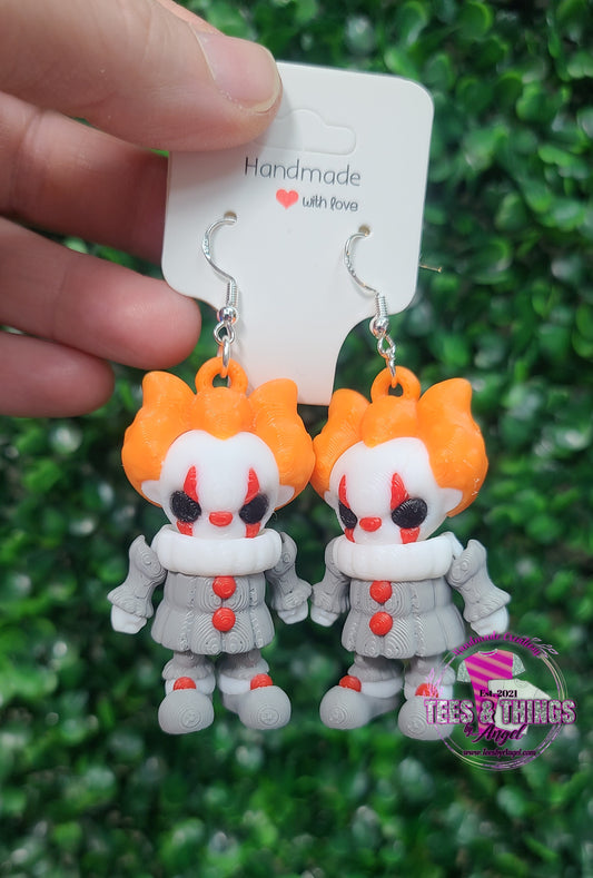 Pennywise 🎈3D printed Earrings!
