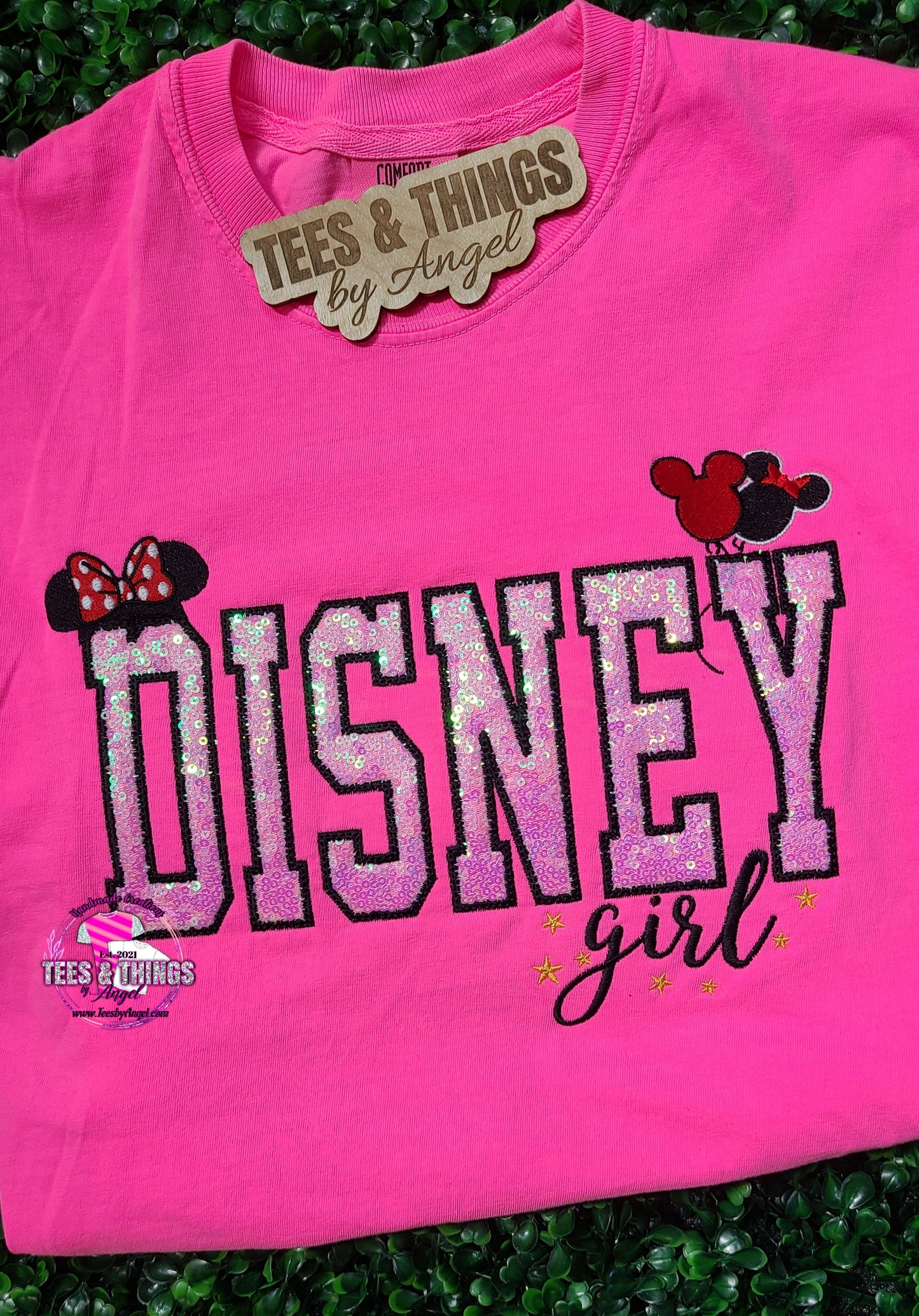 Disney Girl embroidered Teeshirt 🎀