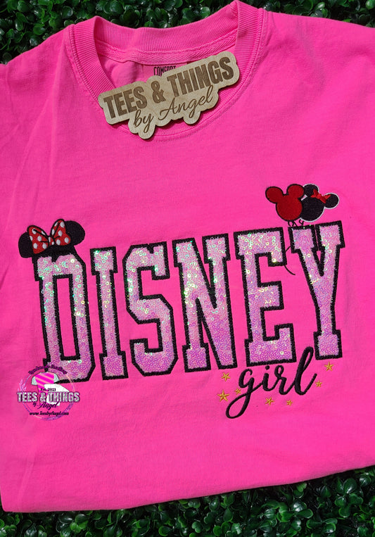 Disney Girl embroidered Teeshirt 🎀