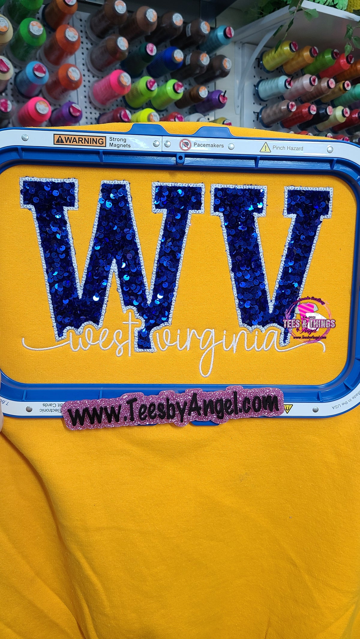 West Virginia knockout letters Sweatshirt!