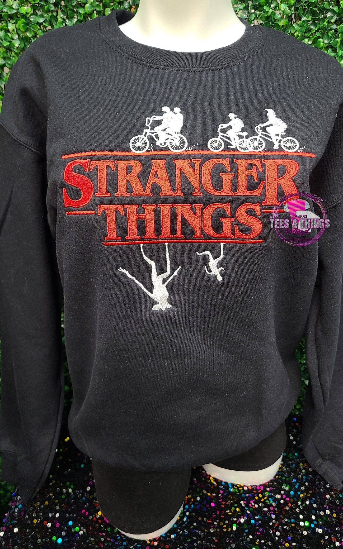 Stranger Things embroidered sweatshirt