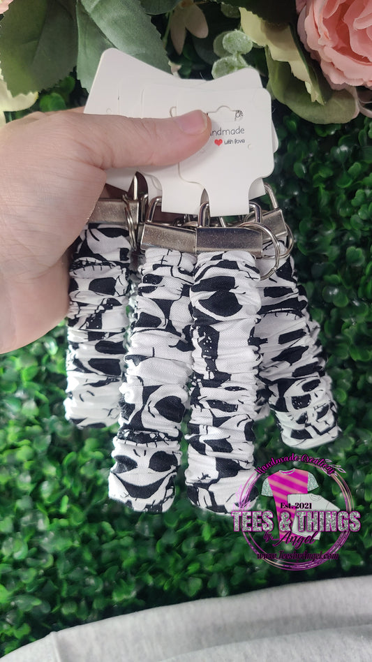 Jack Skeleton 🕸 Scrunchie Keyfob Wristlet