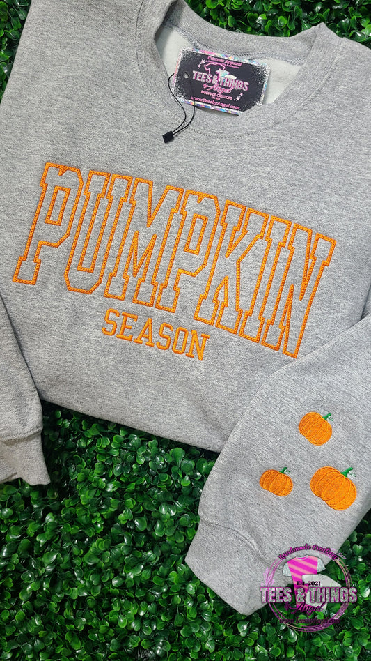 Pumpkin Season 🎃 Embroidered Sweatshirt