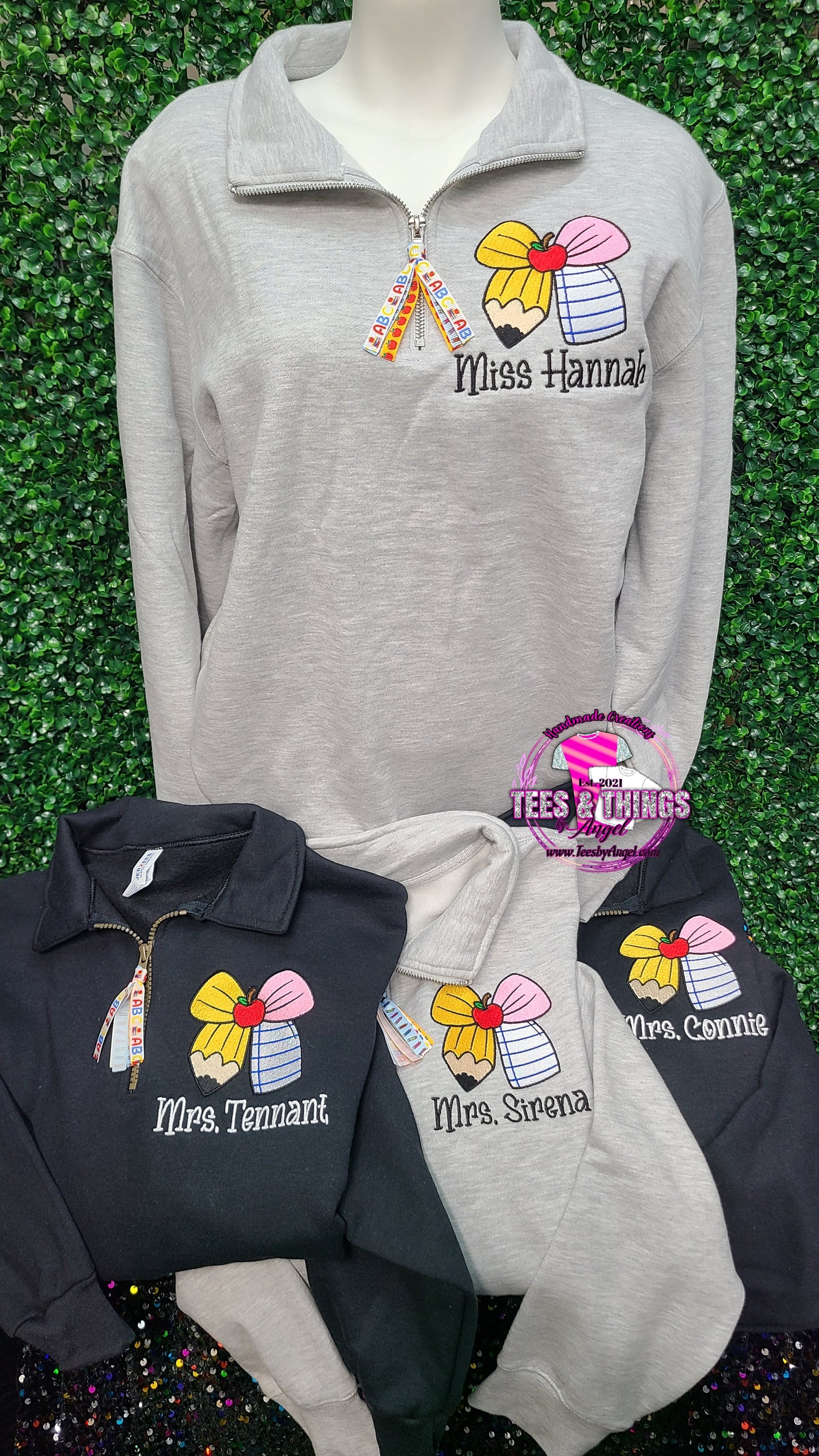 Personalized Teacher Sweatshirt ✏️🍎🖍