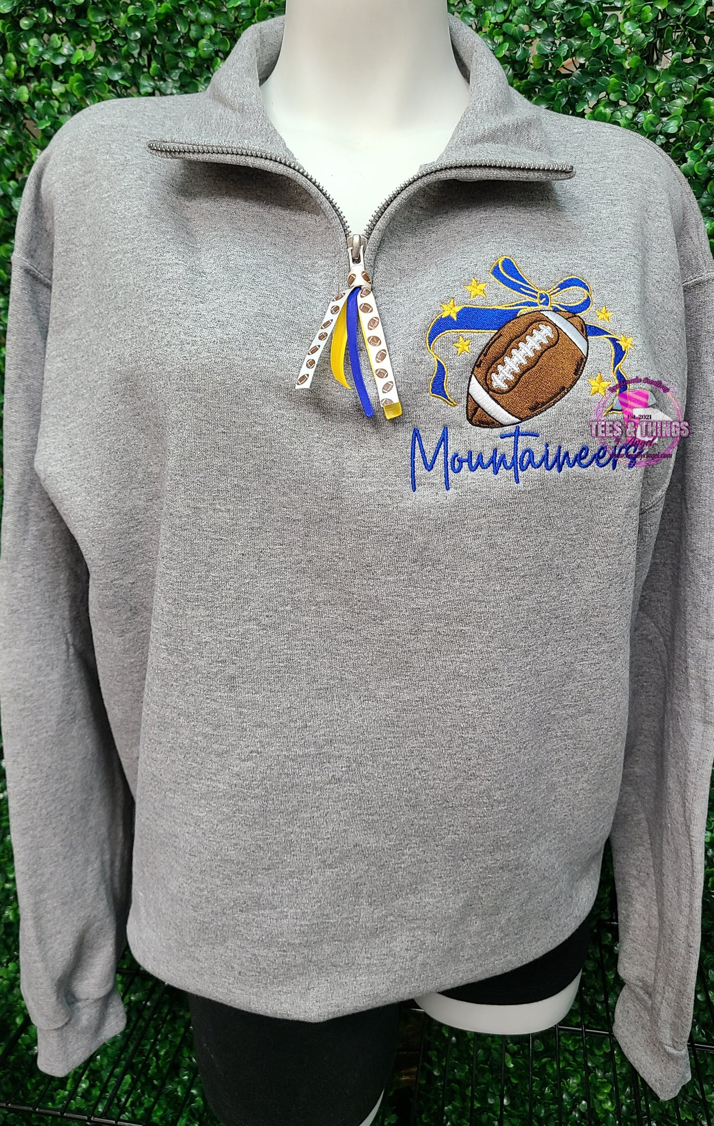 WV Mountaineers Football 1/4 zip! 💙💛