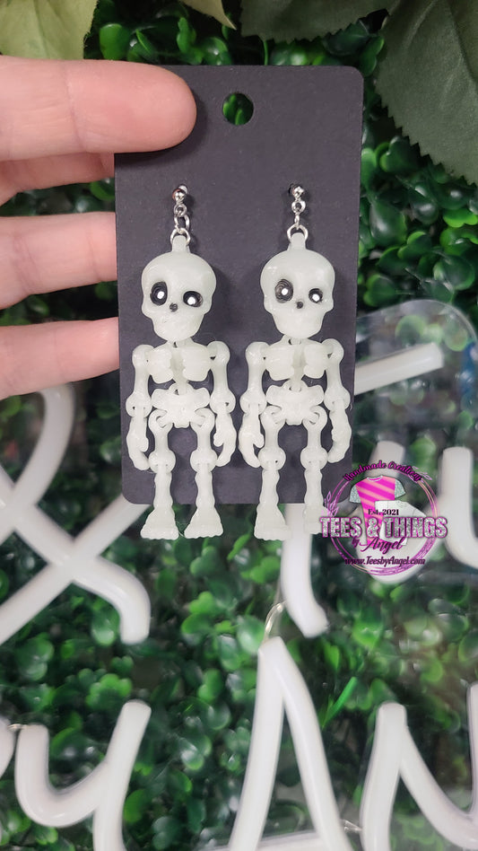 Glow in the Dark Skeleton Earrings! 💀