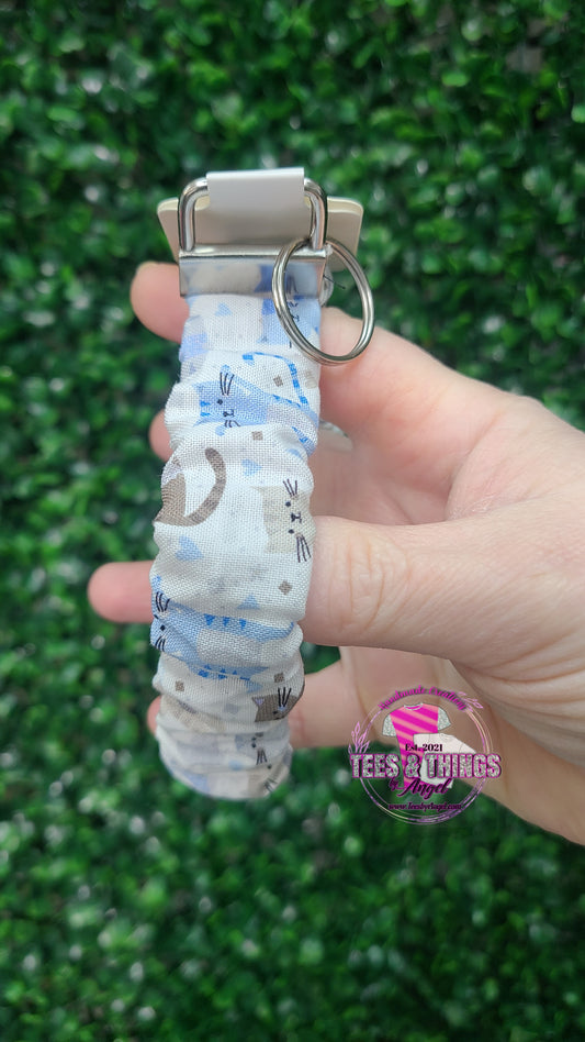 Cat 🐈 Scrunchie Keyfob Wristlet
