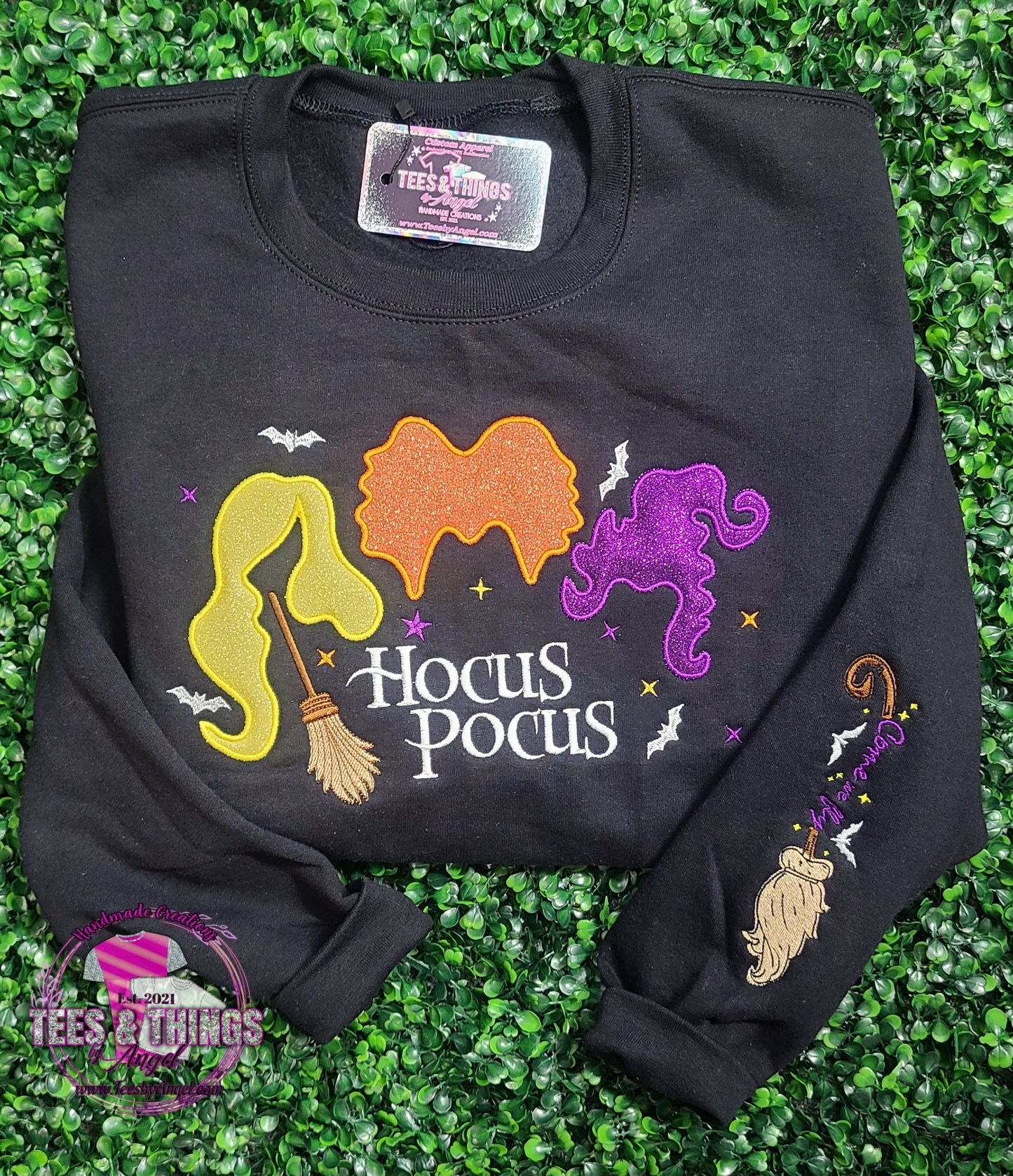 Hocus Pocus Glitter Sweatshirt 💜🧡💛