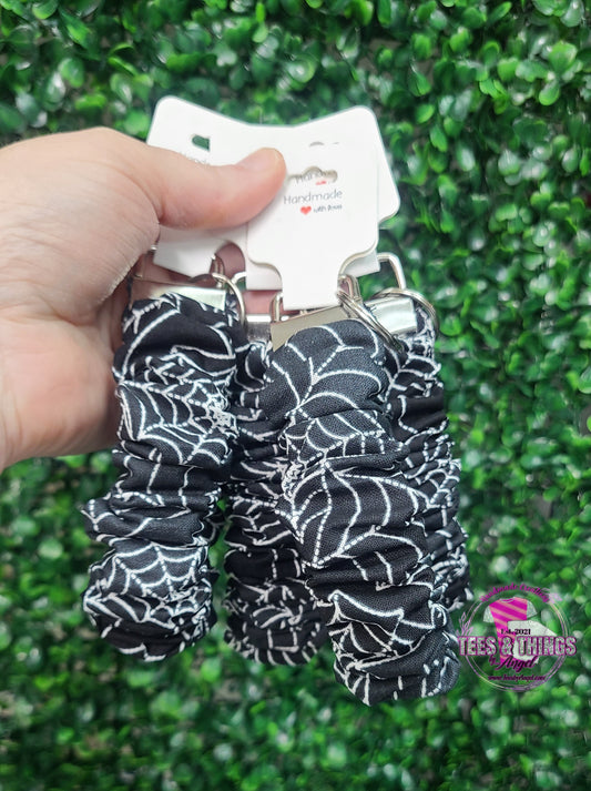 Spiderweb 🕸 Scrunchie Keyfob Wristlet